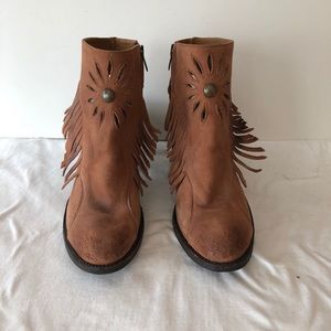 OLD GRINGO THE DULCINEA distressed MULE/BOTIN boots size 9